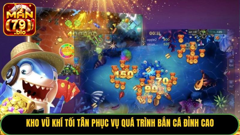 Bắn Cá Man79 – Đỉnh Cao Đồ Họa Và Bí Kíp Săn Boss Khủng 2 Kho vũ khí tối tân phục vụ quá trình bắn cá đỉnh cao.